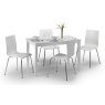 Julian Bowen Julian Bowen Taku Satin White Dining Table