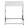 SCALA WHITE MARBLE TOP COFFEE TABLE