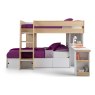 Julian Bowen Julian Bowen Eclipse Bunk Bed - Scandinavian Oak and White