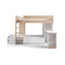 Julian Bowen Julian Bowen Eclipse Bunk Bed - Scandinavian Oak and White