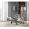 Julian Bowen JULIAN BOWEN LUCERNE VELVET CHAIR - GREY