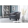 Julian Bowen Julian Bowen Hugo Tub Chair - Slate Grey