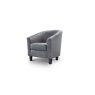 Julian Bowen Julian Bowen Hugo Tub Chair - Slate Grey