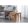 Julian Bowen Julian Bowen Cleo Nest of Tables - Natural Oak Finish