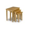 Julian Bowen Julian Bowen Cleo Nest of Tables - Natural Oak Finish