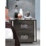 MCS SRL Italy MCS Dover Grey Bedside Table