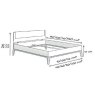 Nolte German Furniture Nolte Sonyo Bed Frame With Wooden Headboard