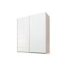 Nolte German Furniture Nolte Concept Me 320 Sliding Door Wardrobe With Drawers And LED Lighting