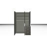 Nolte German Furniture Nolte Mobel - Concept me 200 7515086 - Complete Hinged Door Wardrobe with 3 Doors 3 Drawers Right