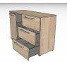 Nolte German Furniture Nolte Mobel - Alegro Basic 4822100 PG1 - 120cm Small Combi Chest With Drawers on Right