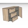 Nolte German Furniture Nolte Mobel - Alegro Basic 4822200 PG1 - 120cm Small Combi Chest With Drawers on Left
