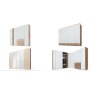 Nolte German Furniture Nolte Mobel - Concept me 200 7524084 - Complete Hinged Door Wardrobe with 4 Doors and 3 Drawers Left