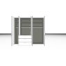 Nolte German Furniture Nolte Mobel - Concept me 200 7525085 - Complete Hinged Door Wardrobe with 5 Doors and 3 Drawers