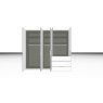 Nolte German Furniture Nolte Mobel - Concept me 200 7525086 - Complete Hinged Door Wardrobe 5 Doors and 3 Drawers Right