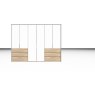 Nolte German Furniture Nolte Mobel - Concept me 200 7530183 - Complete Hinged Door Wardrobe with 6 Doors and 3 Drawer left+