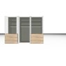 Nolte German Furniture Nolte Mobel - Concept me 200 7530183 - Complete Hinged Door Wardrobe with 6 Doors and 3 Drawer left+