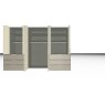 Nolte German Furniture Nolte Mobel - Concept me 200 7532183 - Complete Hinged Door Wardrobe with 6 Doors and 3 Drawers Left