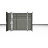 Nolte German Furniture Nolte Mobel - Concept me 200 8530080 - Folding Door Panorama Wardrobe with 6 Doors