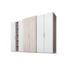 Nolte German Furniture Nolte Mobel - Concept me 220 7525091 - Complete Hinged Door Wardrobe with 5 Doors and 3 Drawers Left