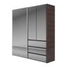 Nolte German Furniture Nolte Mobel - Concept me 320 3520019 Hinged-Sliding Door Wardrobe with 1 Sliding Door left and 2 hin
