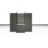 Nolte German Furniture Nolte Mobel - Concept me 320 3526019 Hinged-Sliding Door Wardrobe with 2 Sliding Door left+right and