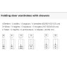 Nolte German Furniture HORIZONT 100 - 7804414 Hinged Door planning wardrobe with 1 Door and 4 Drawers