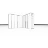 Nolte German Furniture HORIZONT 100 - High Gloss White Combination Wardrobe with an add-on Coat Rack