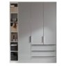 Nolte German Furniture HORIZONT 110 - 8808424 Folding Door wardrobe with 2 doors and 4 Drawers