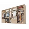 Nolte German Furniture HORIZONT 400 - Open Planning wardrobe in Birch Imitation Finish