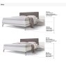 Nolte German Furniture Nolte Mobel - Concept me 500 - 5970980 Bed Frame with Right Left Panels without Shelf