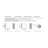 Nolte Mobel - Marcato 2.0 - 3524271- 3 Door Sliding Wardrobe with 40cm Linen Shelf and Coat Rack