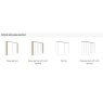 Nolte German Furniture Nolte Mobel - Marcato 2.0 - 3524271- 3 Door Sliding Wardrobe with 40cm Linen Shelf and Coat Rack