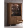 Saltarelli Mobili Saltarelli Emozioni Walnut 2 Door Display Cabinet With Wooden Back