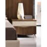 Saltarelli Emozioni Walnut Night Stand With Wooden Top and Upholstered Drawer Saltarelli Emozioni Walnut Night Stand With Wooden Top and Upholstered Drawer