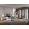 San Martino Italy San Martino Claudia High Gloss 4 Door Wardrobe With 2 Mirror Doors