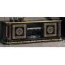 Accadueo H2O H2O Design Aurora Black-Gold Low Sideboard TV Unit
