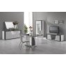 San Martino Italy San Martino New Ascot White and Grey High Gloss TV Unit with Glass Shelf