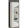 Accadueo H2O H2O Design Margot White-Silver 1 Door Vetrine With Led Lights