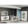Accadueo H2O H2O Design Margot White-Silver 4 Door Sideboard With Led Lights