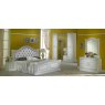 Ben Company Ben Company New Serena White & Silver Bed Room Group with 6 Door Wardrobe