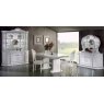Ben Company Ben Company New Venus White & Silver Ext- Dining Table