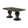 Ben Company Ben Company Betty Black and Gold Extendable Table
