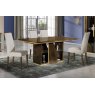 Accadueo H2O H2O Design Desiree Bronze Gold Extendable Dining Table