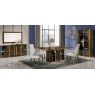 Accadueo H2O H2O Design Desiree Bronze Gold Extendable Dining Table