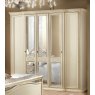Camel Group Camel Group Siena Ivory 5 Door Wardrobe With Mirrors