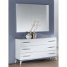 Ben Company Ben Company Elegance White and Silver 3 Drawer Dresser