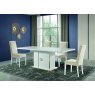 Accadueo H2O H2O Design Vogue White and Gold Extendable Table