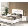 Accadueo H2O H2O Design Vogue White and Gold Bed