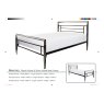 Crowther Mercury Bed in Silver Chrome & Black Nickel