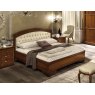 Camel Group Camel Group Torriani Walnut Bed Giorgione captionne with Ring